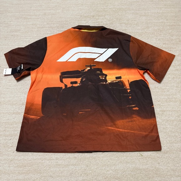 NWT Formula 1 x PacSun Lap Camp Shirt All Over AOP Men's F1 Racing - Picture 4 of 16